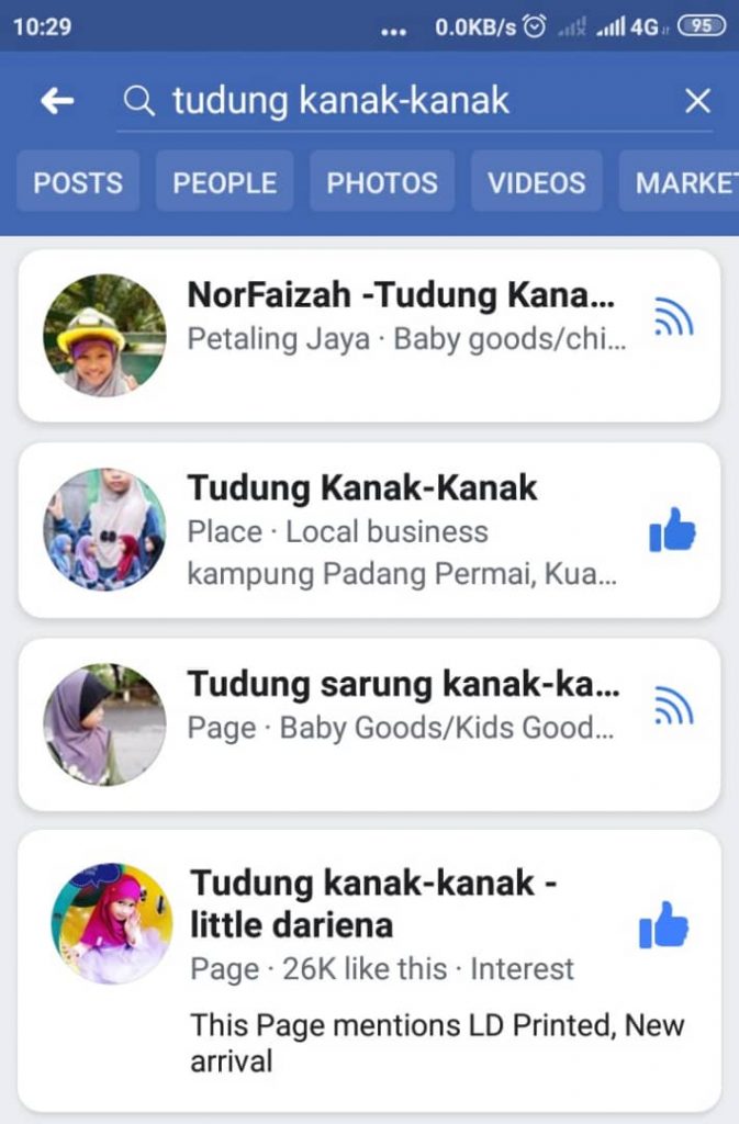 panduan meletakkan nama page jualan 3