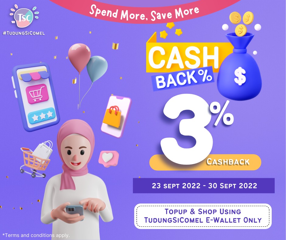 cashback promotion tudungsicomel