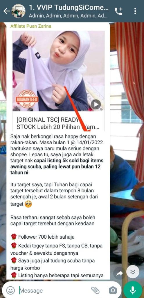 Dropship TudungSiComel Puan Zarina Tazari 1