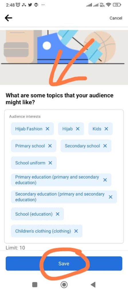 6. Facebook Ads Panduan Setting Audience Interest