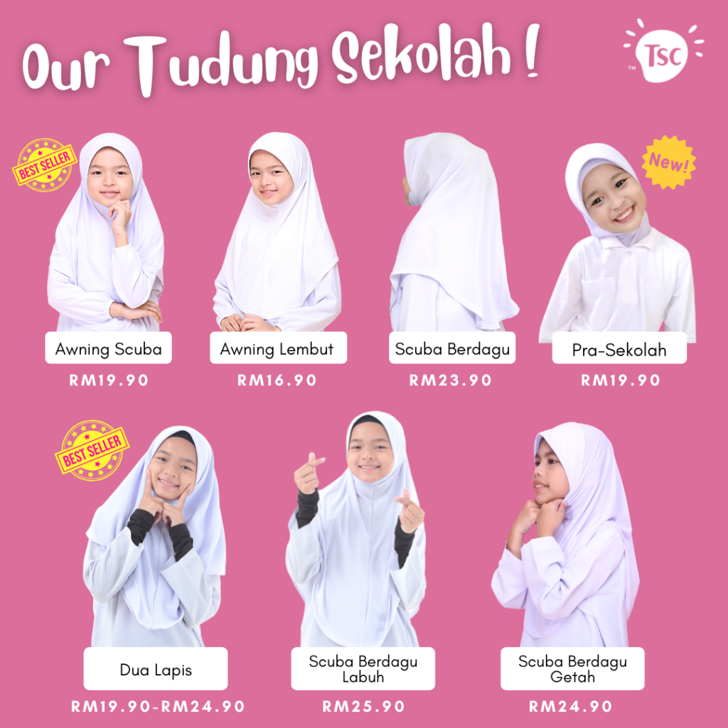 Tudung Sekolah TudungSiComel