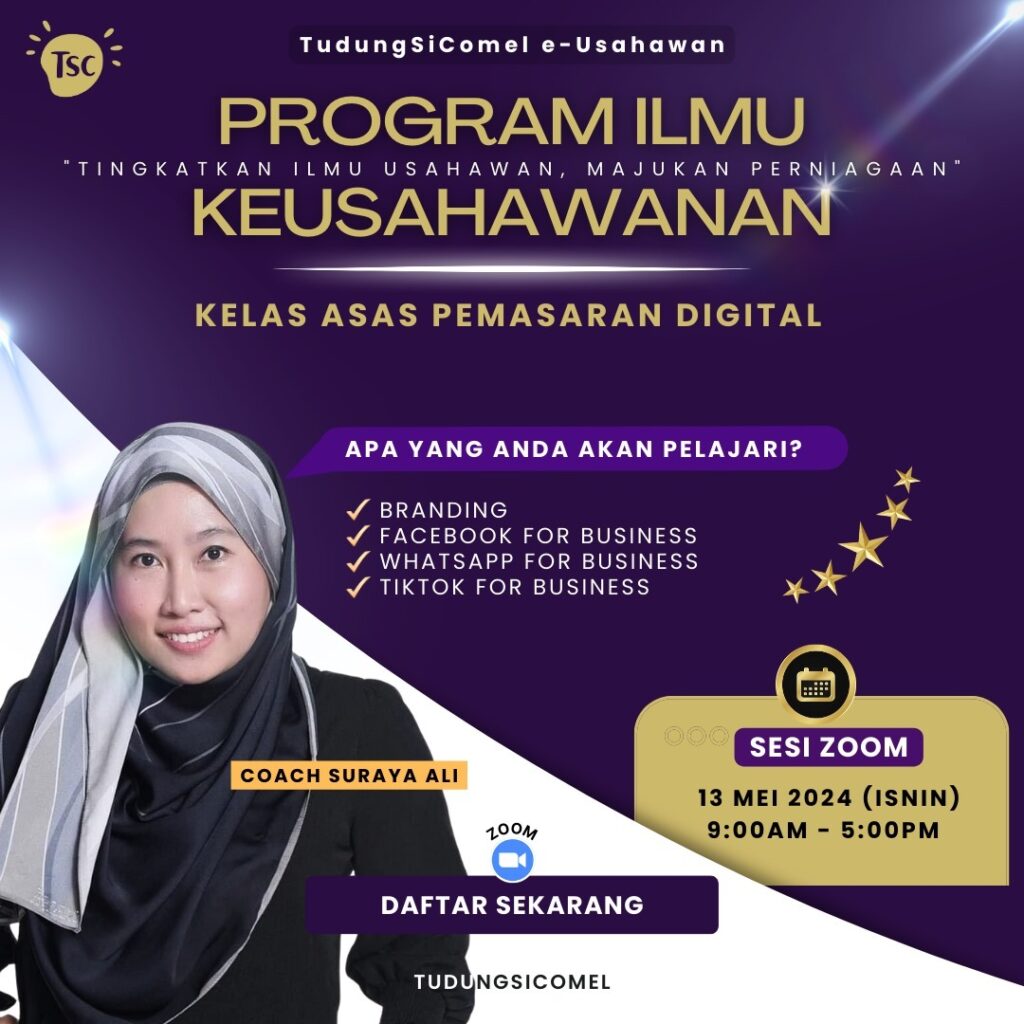 Program ilmu keusahawan TudungSiComel