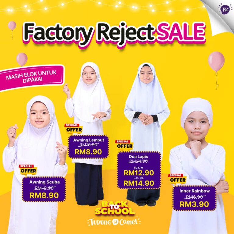 Factory Reject Sale TudungSiComel