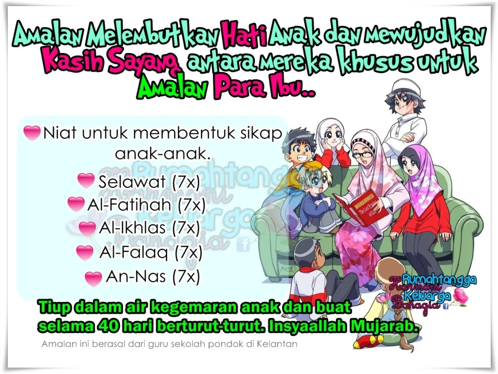 Amalan Melembutkan Hati Anak-Anak