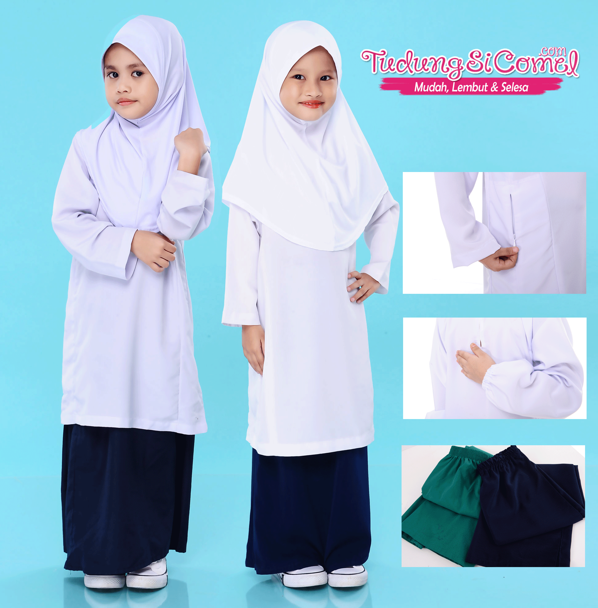  Baju  Sekolah  Istimewa TudungSiComel com