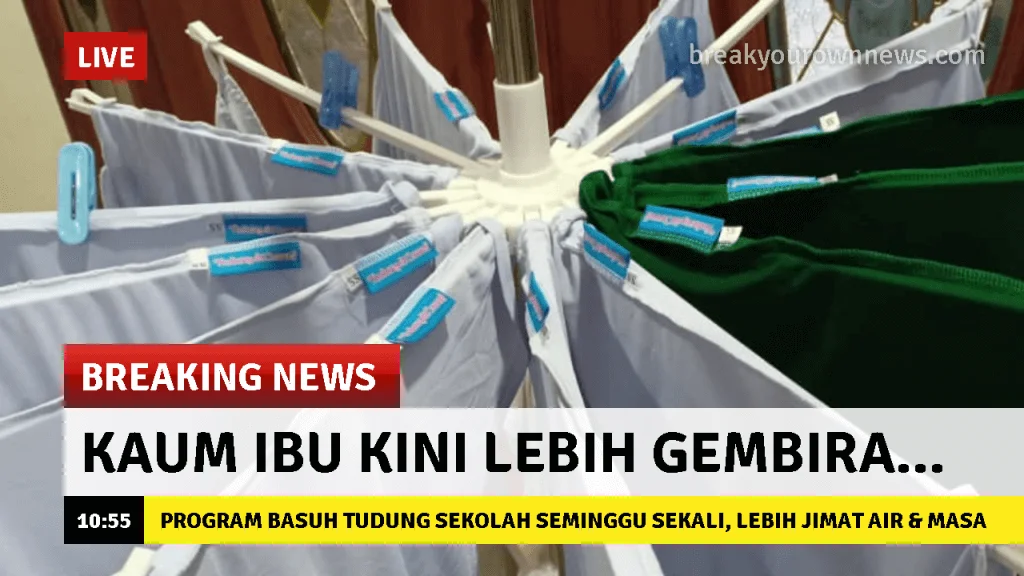 tudung sekolah rejek kilang