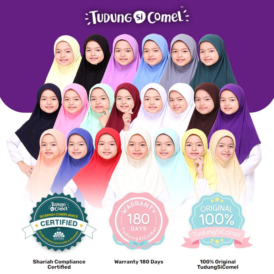 koleksi warna tudung sekolah