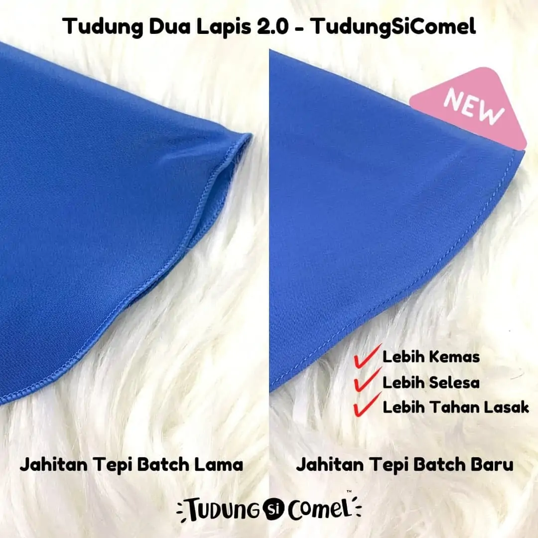 Tudung Sekolah Dua Lapis : Cara jahit tudung sekolah dua lapis tudungsicomel - baby seam
