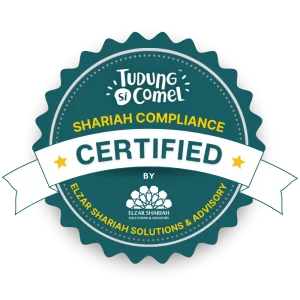 TudungSiComel Certified Shariah Compliance