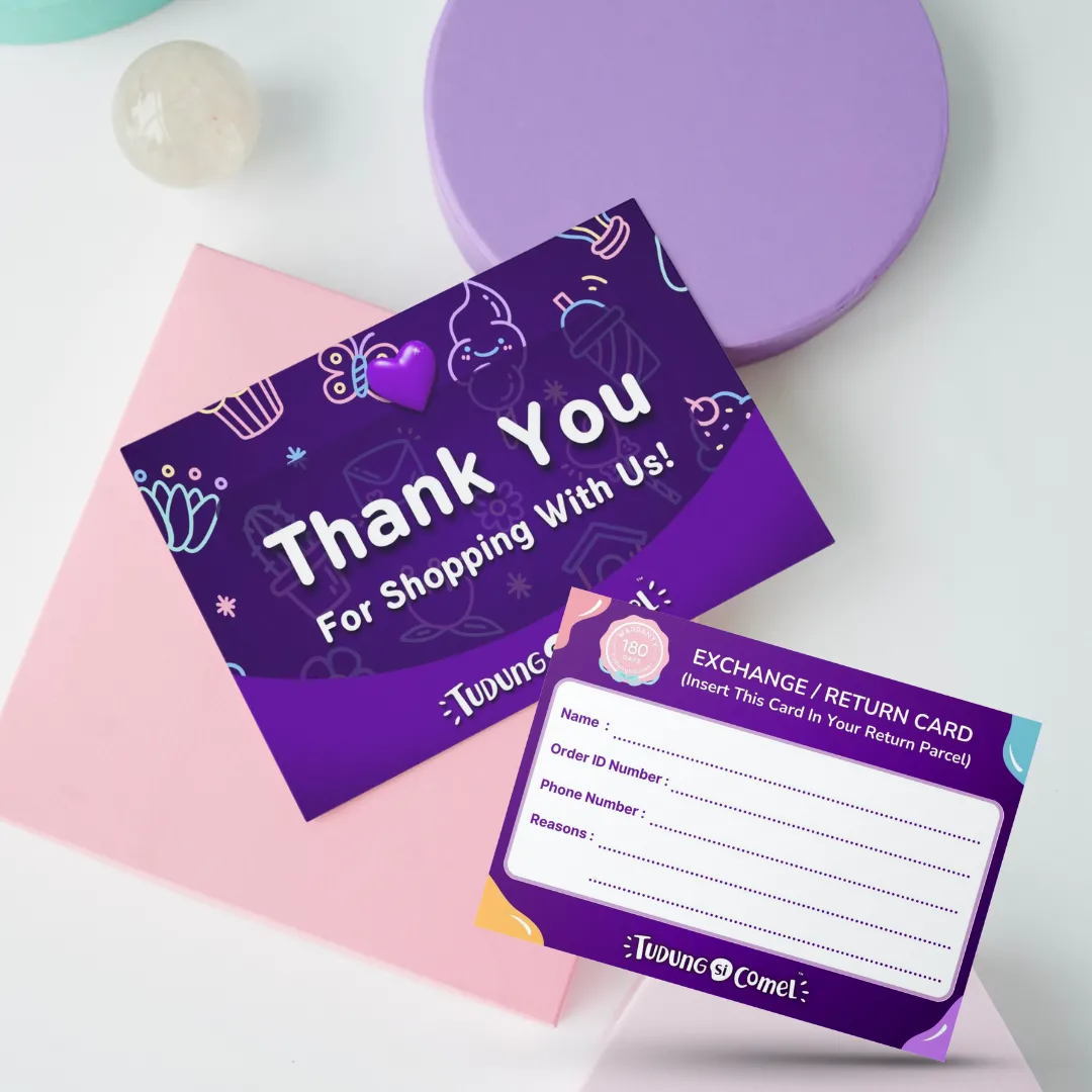 Exchange / Return Card A7 (100 pcs)