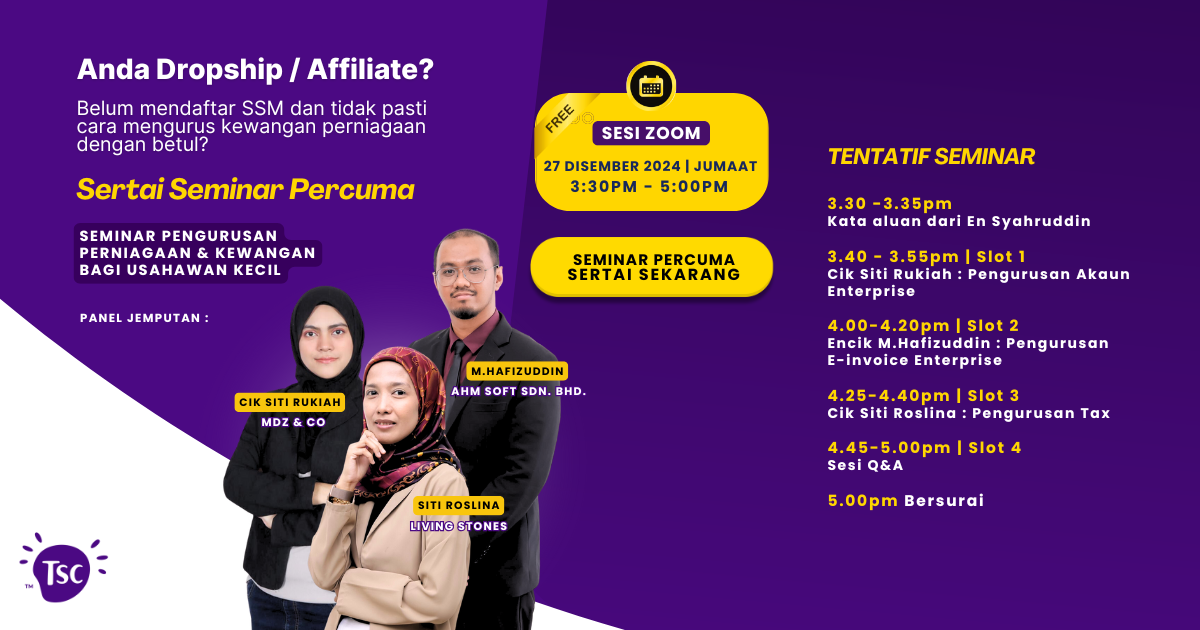 Seminar Pengurusan Perniagaan & Kewangan