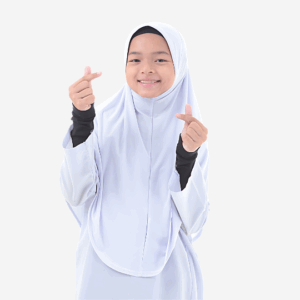 Tudung Sekolah Awning Scuba Labuh Berdagu