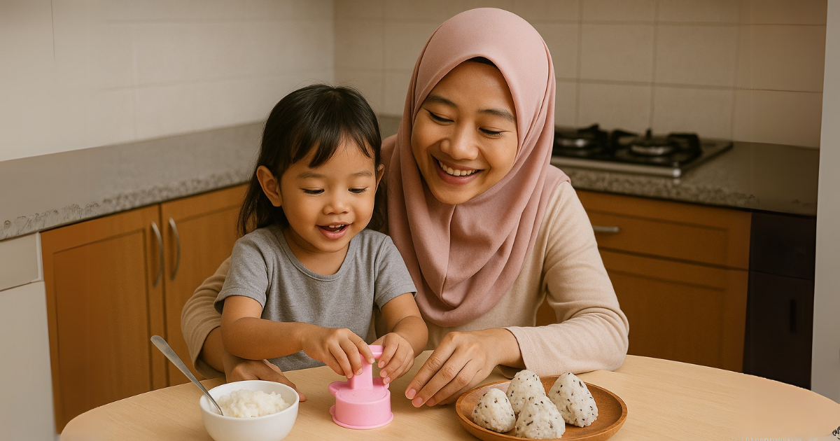 Ibu Ajar Anak Suka Nasi dengan Cara Menarik