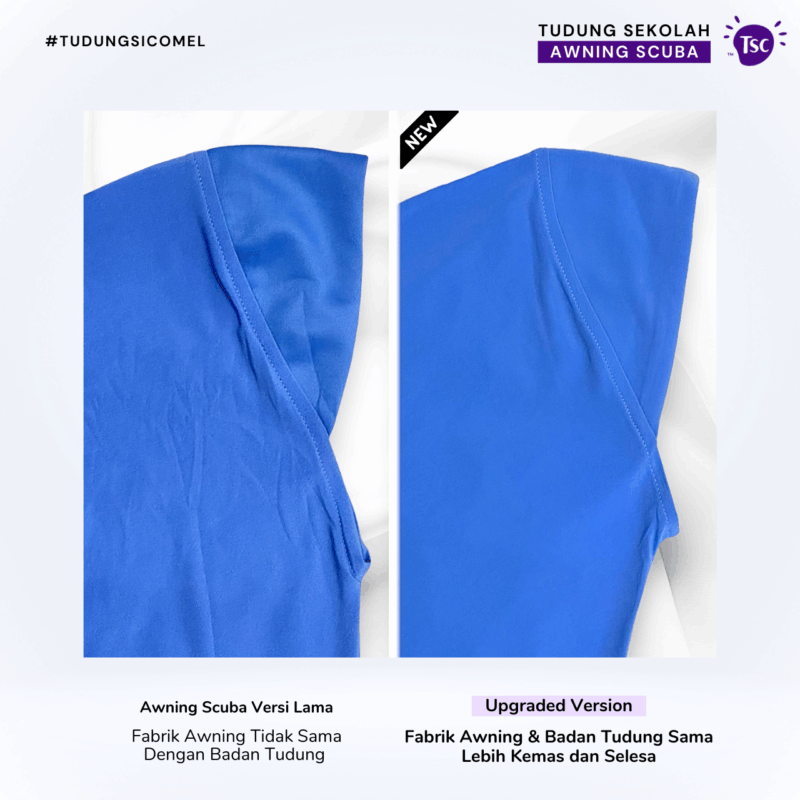 Tudung Sekolah Awning Scuba - Image 6