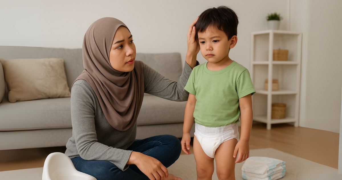anak pakai pampers umur 4 tahun
