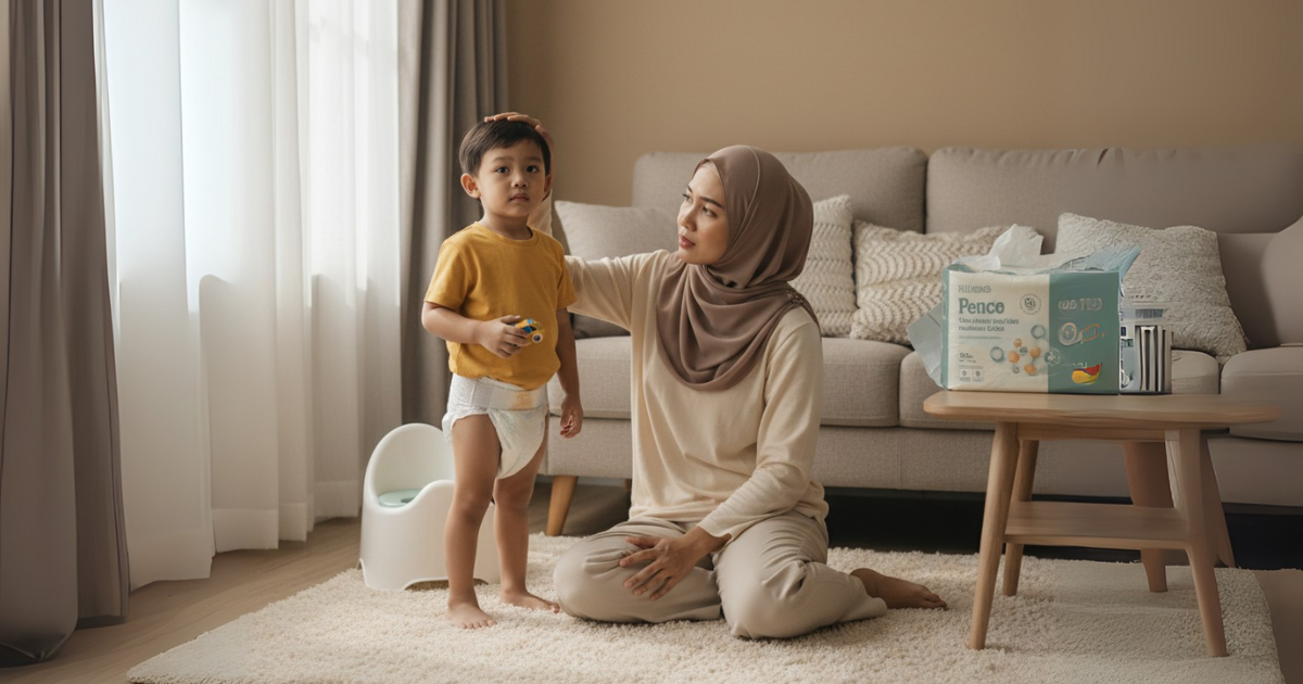 anak pakai pampers