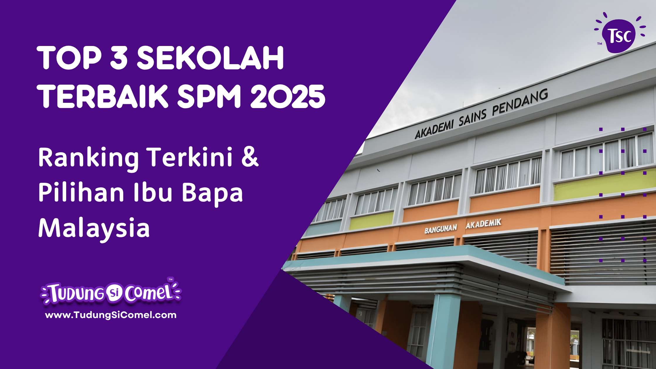 Top 3 Sekolah Terbaik SPM 2025