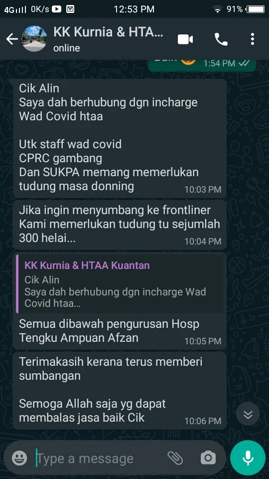 tudung nurse diperlukan